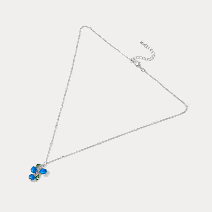 Silver Blueberry Necklace