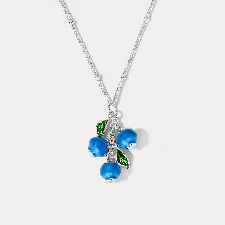 Silver Blueberry Necklace