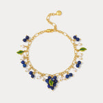 Selenichast Blueberry Gold Charm Bracelet