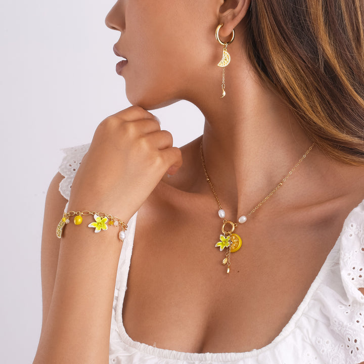 Lemon Flower Necklace