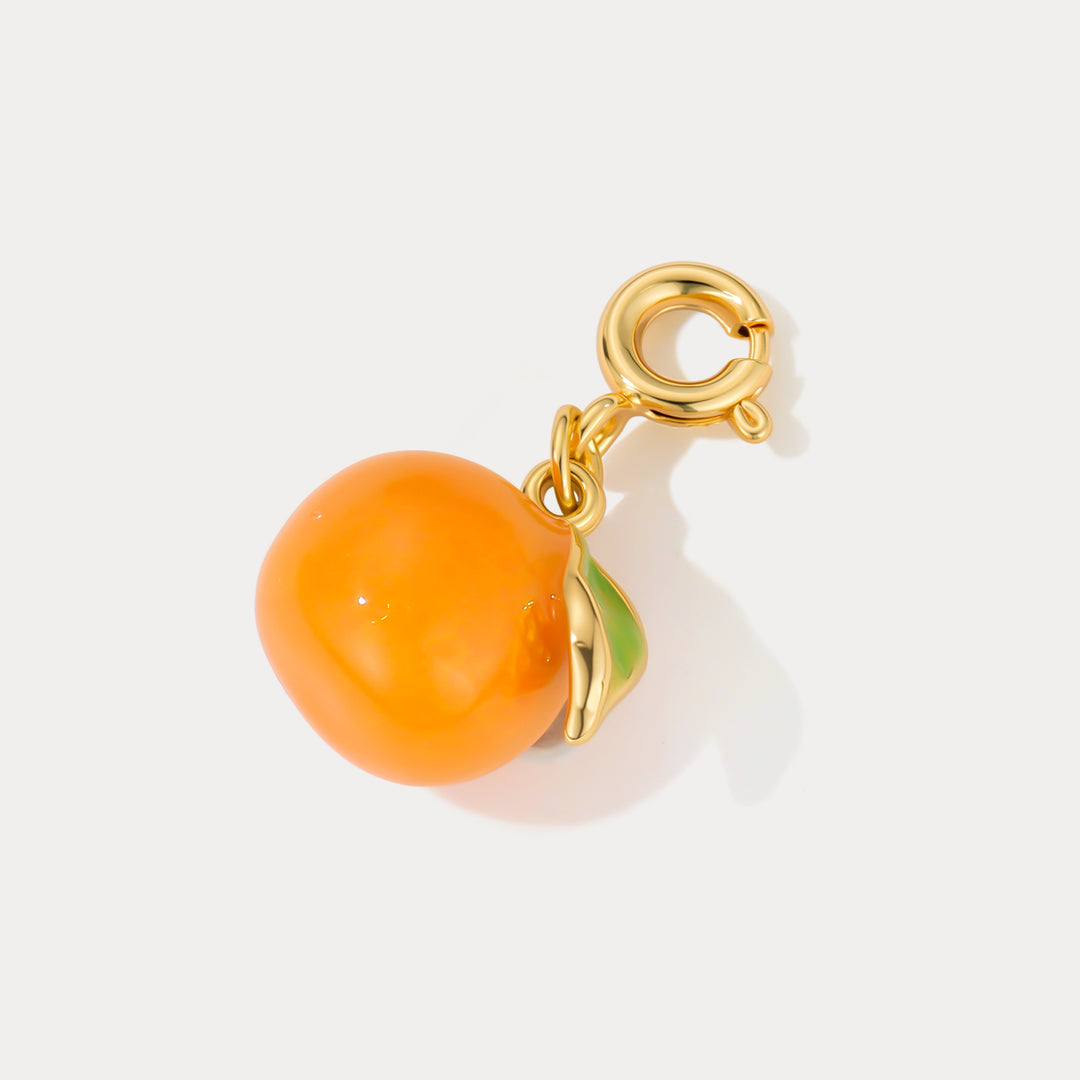 Selenichast Orange Charm Pendant