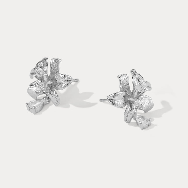 Selenichast Lily Earrings Silver Earrings