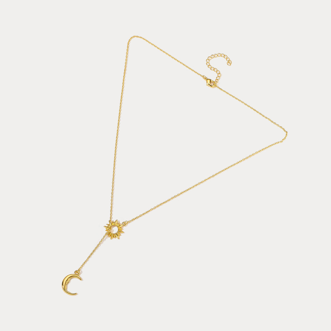 Sun and Moon Y Necklace Selenichast 