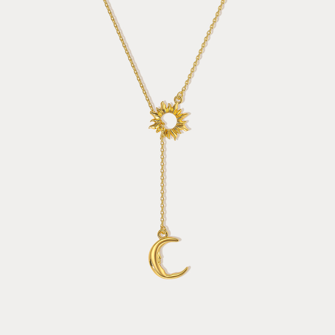 Selenichast Sun and Moon Y Necklace