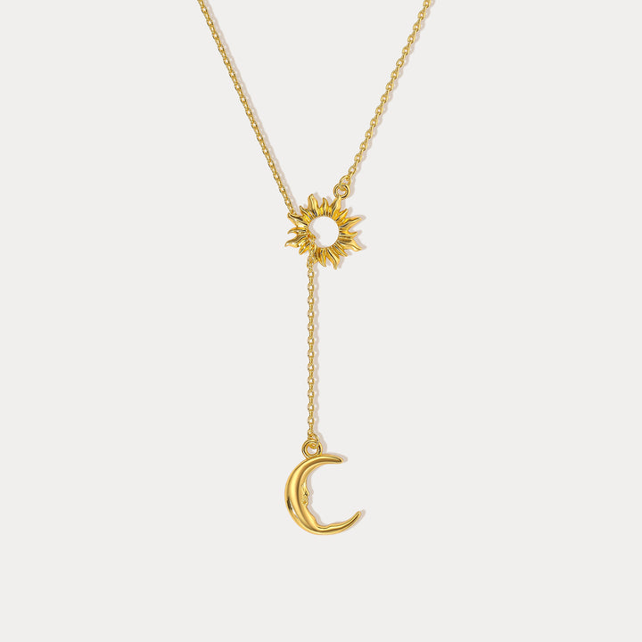 Selenichast Sun and Moon Y Necklace