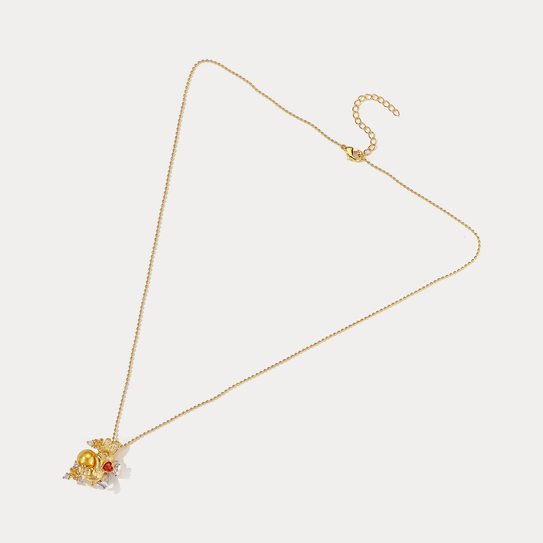 Selenichast Gold Rabbit Necklace