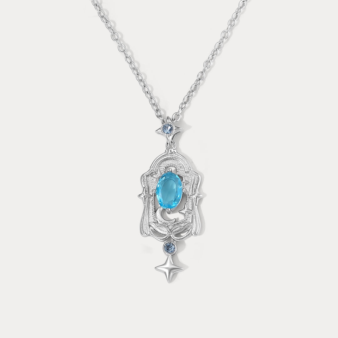 Selenichast Moon Star Pendant Necklace