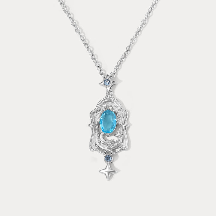 Selenichast Moon Star Pendant Necklace