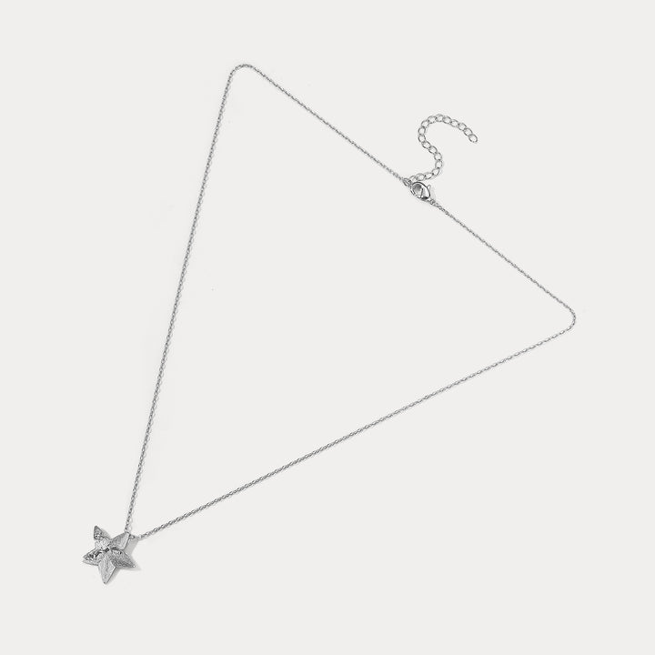 Silver Star Necklace Selenichast 