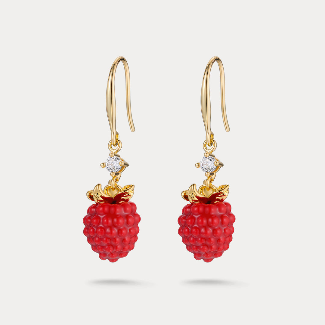 Selenichast Raspberry Earrings