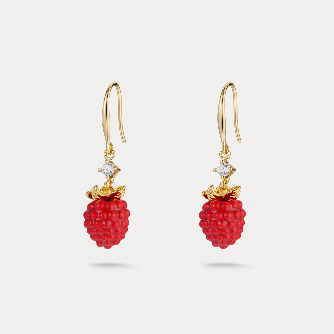 Selenichast Raspberry Earrings