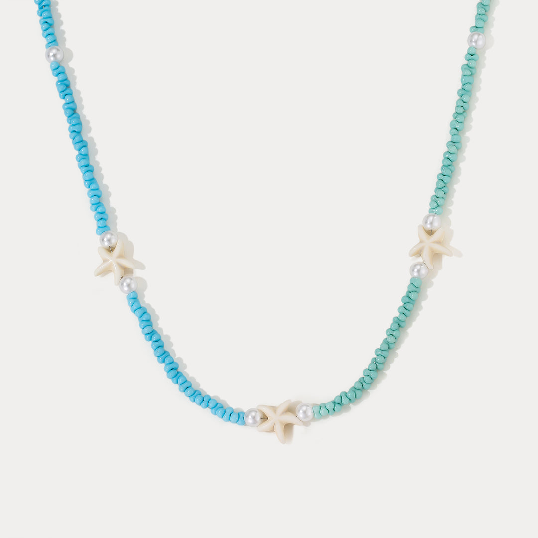 Selenichast Starfish Beaded Necklace