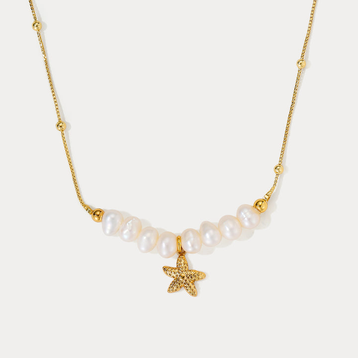 Selenichast Starfish Pearl Necklace
