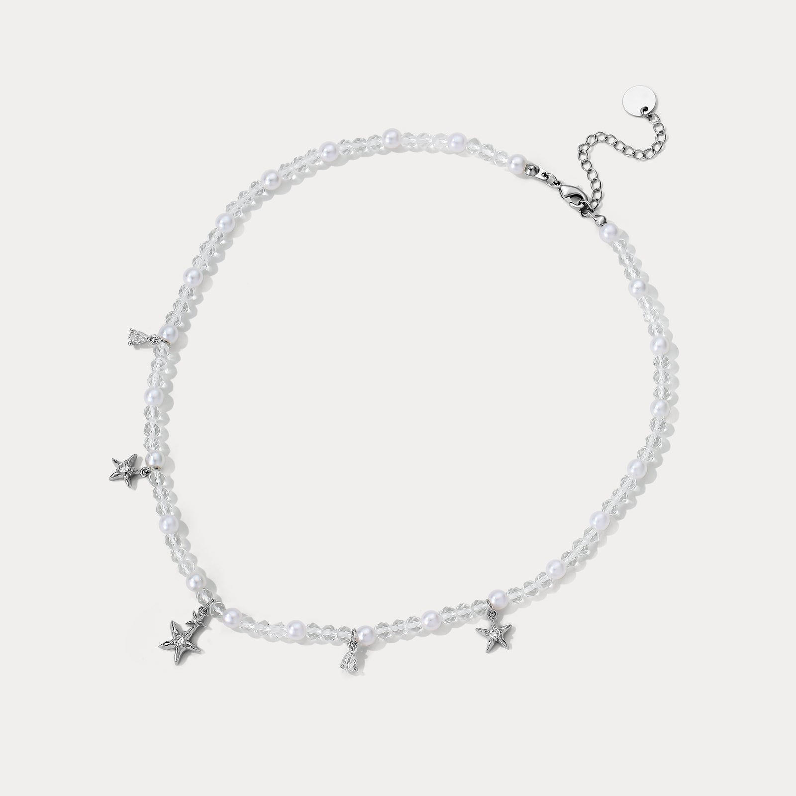 Selenichast Starfish Layered Necklace Starfish Jewelry