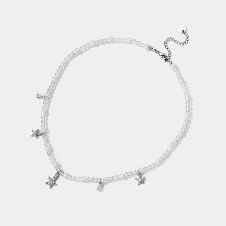 Selenichast Starfish Layered Necklace Starfish Jewelry