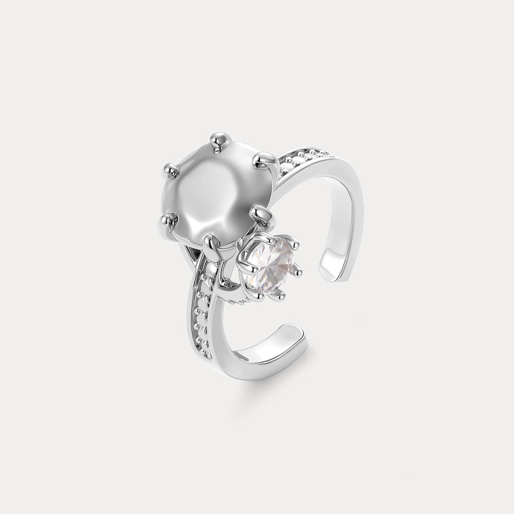 Selenichast Silver Statement Ring