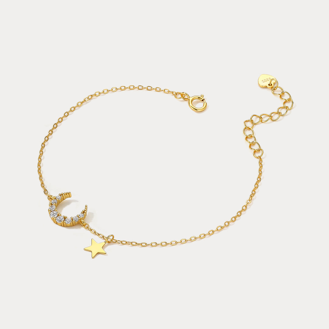 Selenichast Moon Star Bracelet Moon Jewelry 