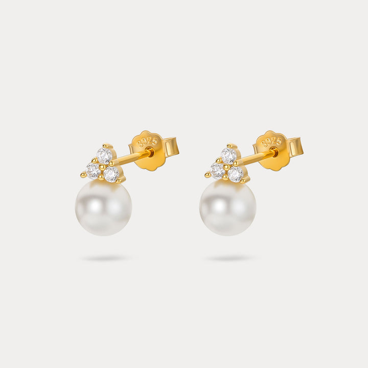 Selenichast Pearl Stud Earrings Pearl Jewelry
