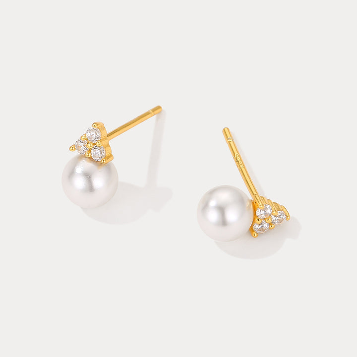 Pearl Stud Earrings