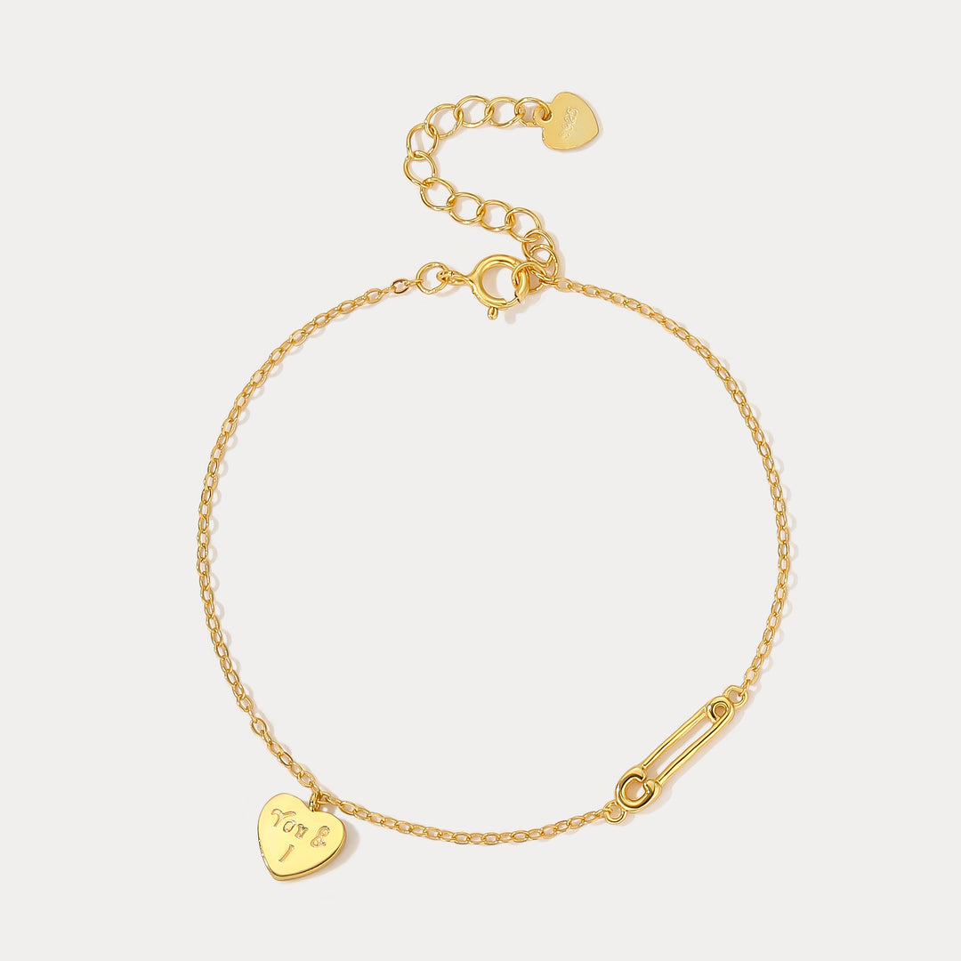 Selenichast You & I Heart Bracelet