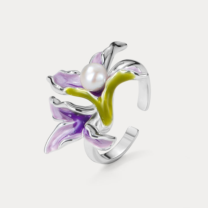 Selenichast Silver Iris Ring