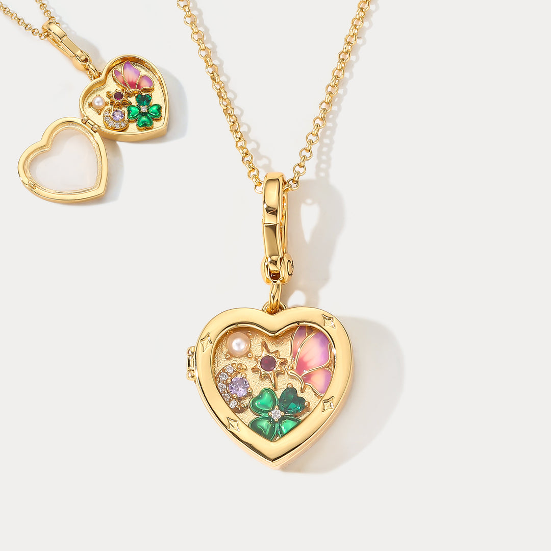 Selenichast Candy Box Locket Necklace