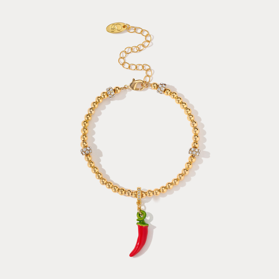 Selenichast Chilli Beaded Bracelet