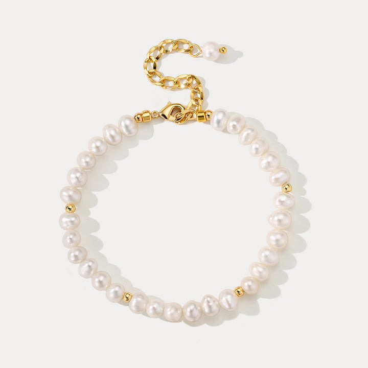 Selenichast Pearl Custom Charm Bracelet