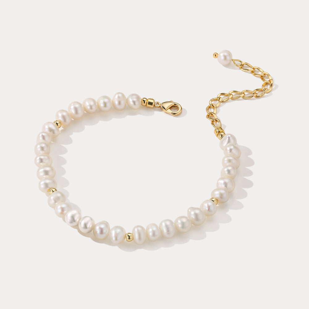 Pearl Custom Charm Bracelet Selenichast 