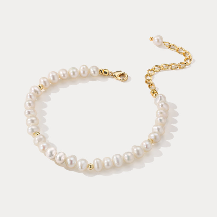 Pearl Custom Charm Bracelet Selenichast 
