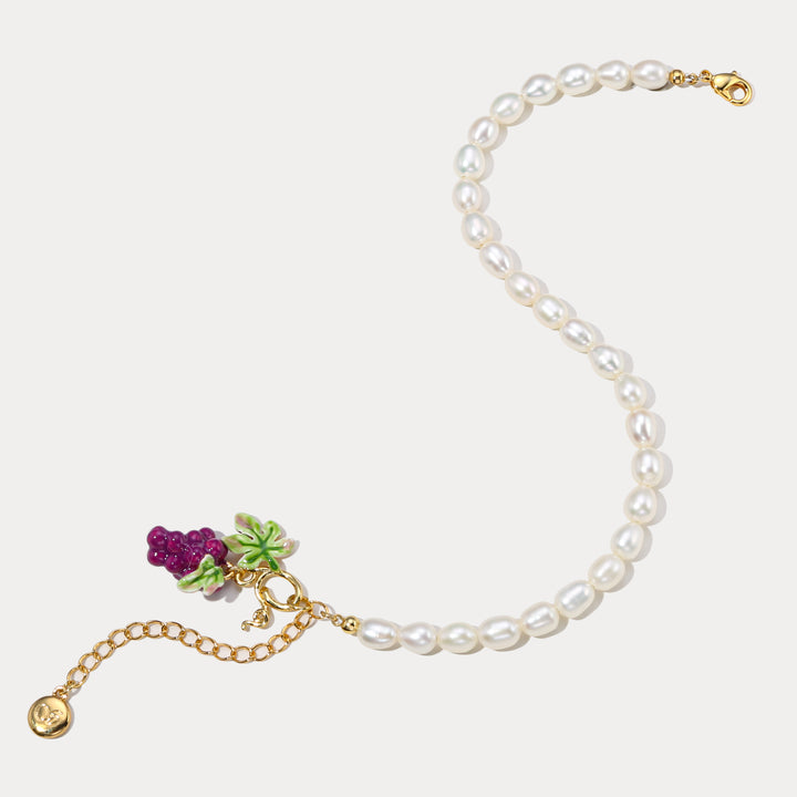 Grape Pearl Bracelet