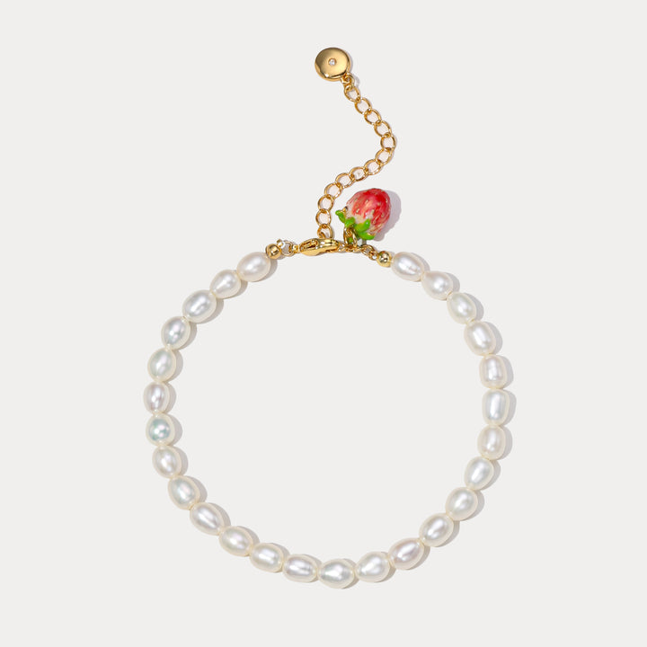 Bracelet de perle de fraise