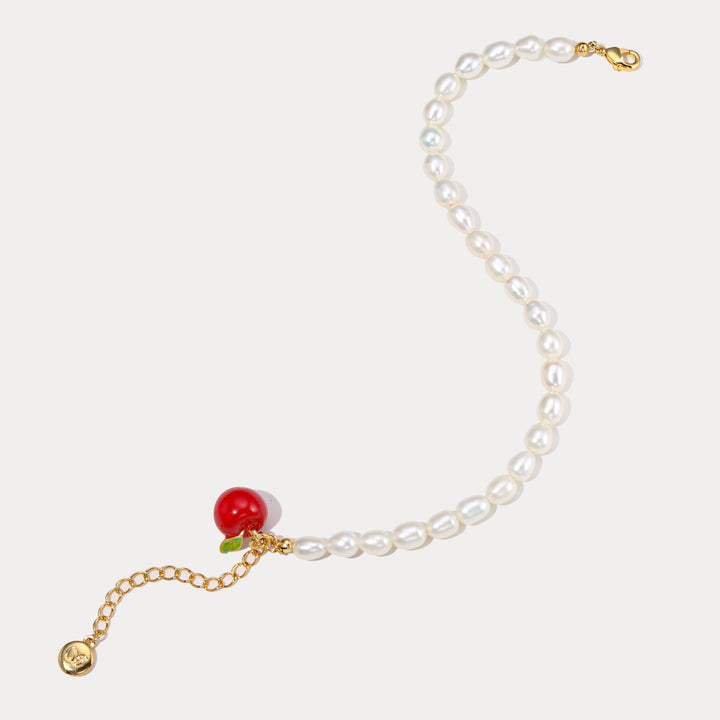 Apple Pearl Bracelet