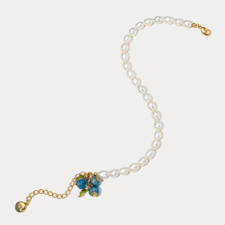 Bracelet de perle de bleuets