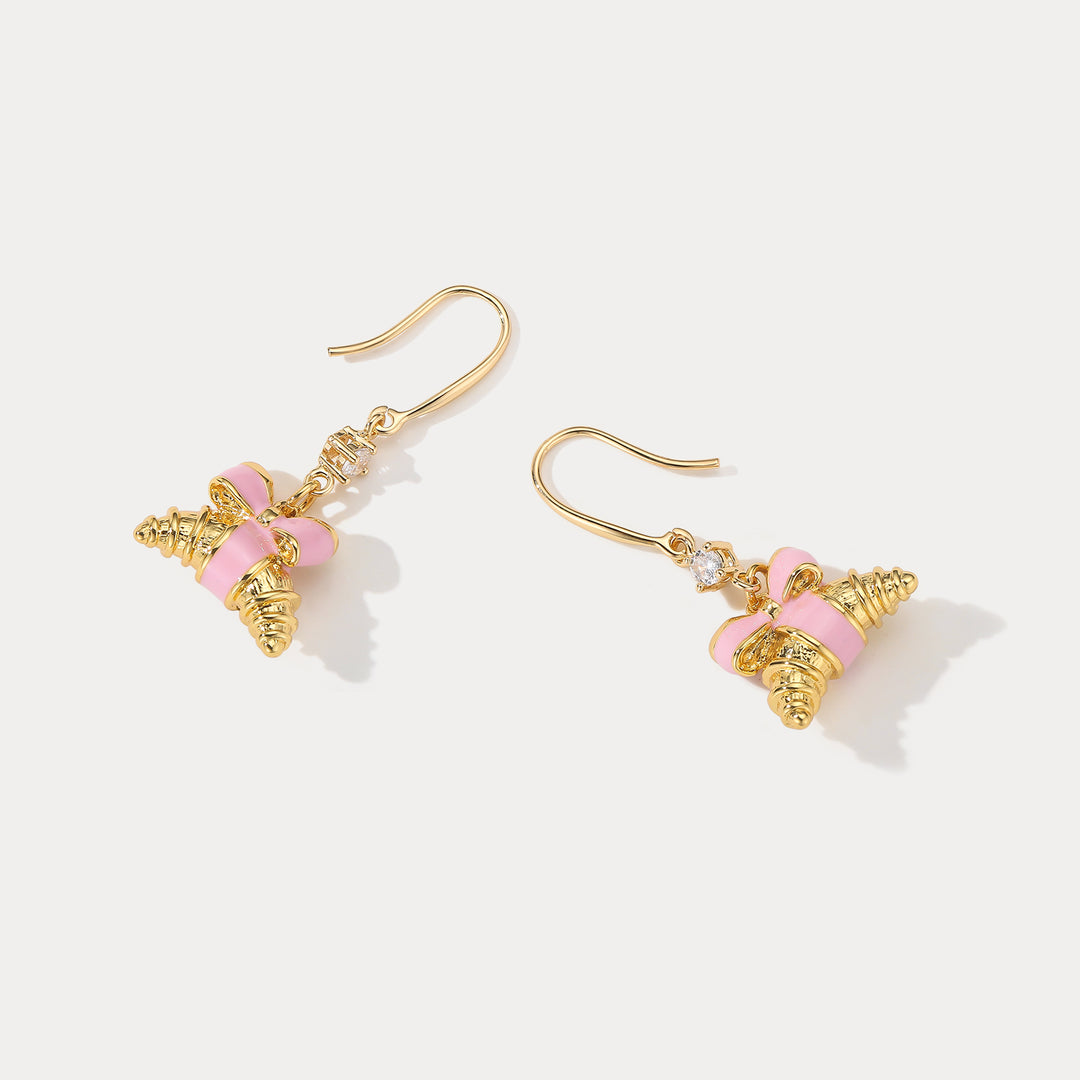 Selenichast Croissant Earrings Food Inspired Jewelry