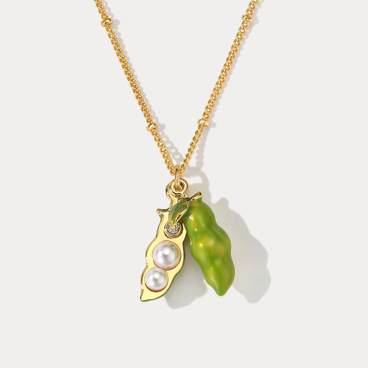 Pea Pod Necklace