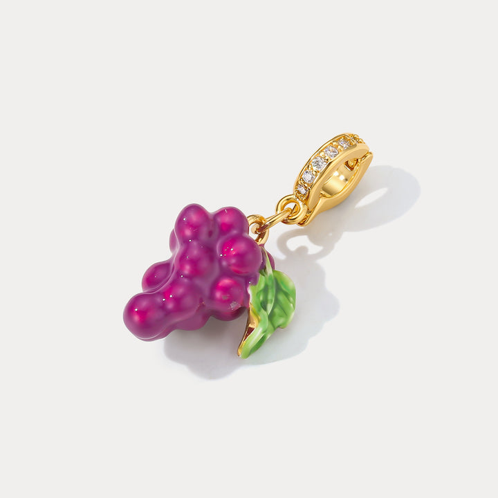 Selenichast Grape Charm Pendant