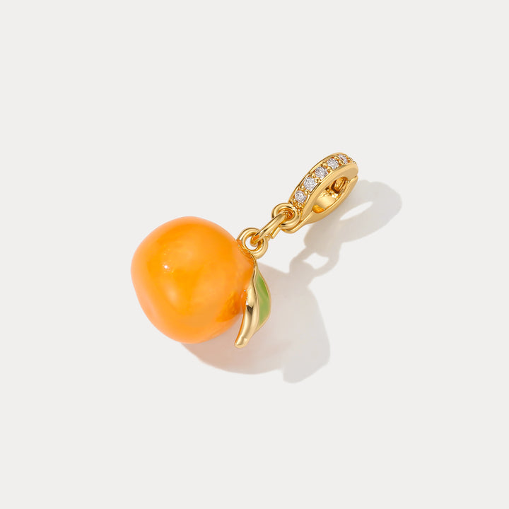 Selenichast Orange Charm Pendant