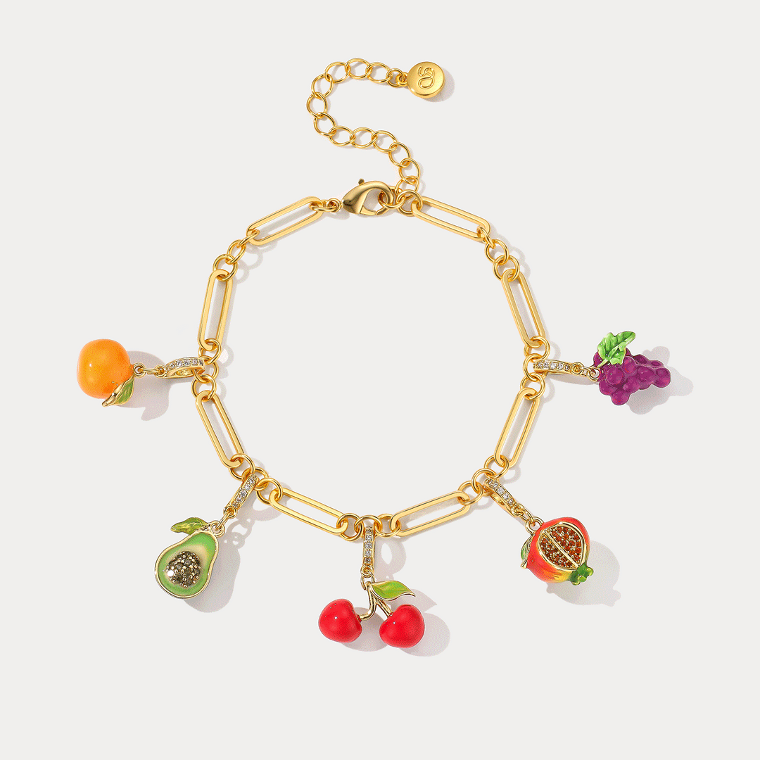 Selenichast Fruit Charm Bracelet