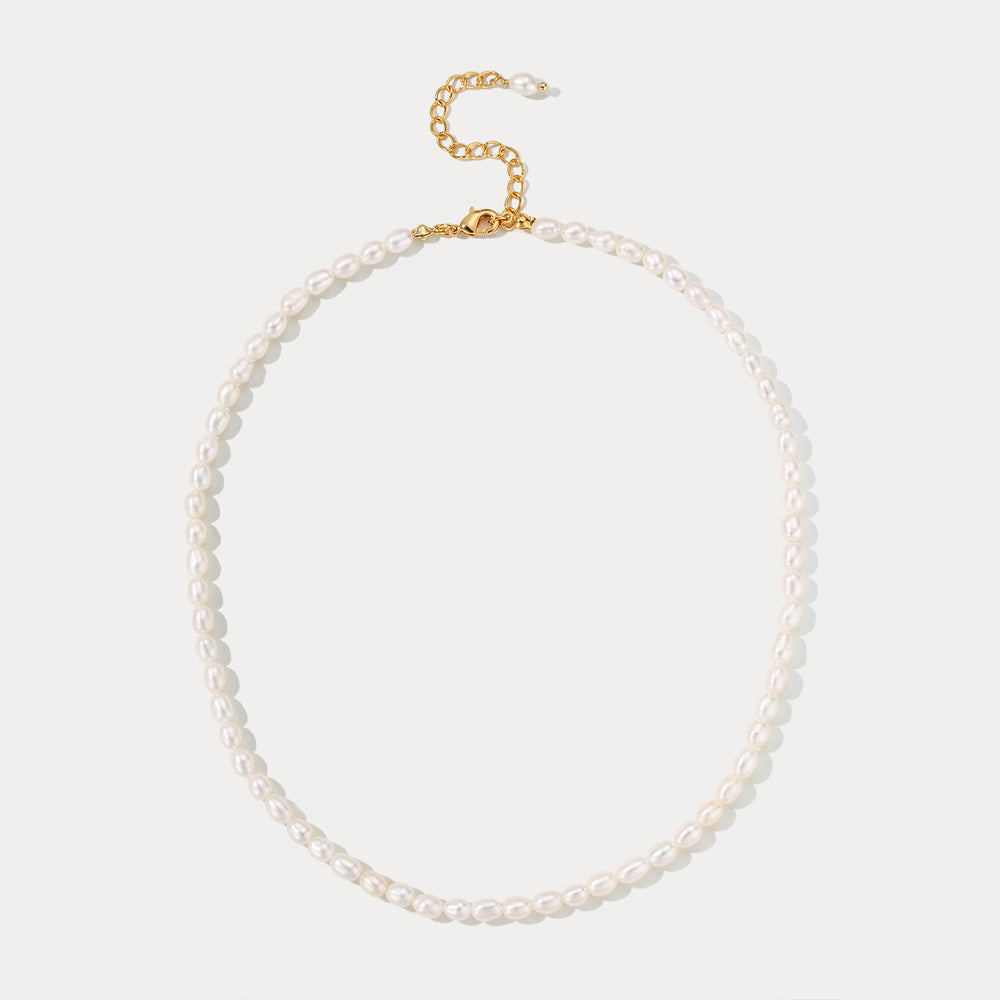 Pearl Custom Charm Necklace Selenichast 