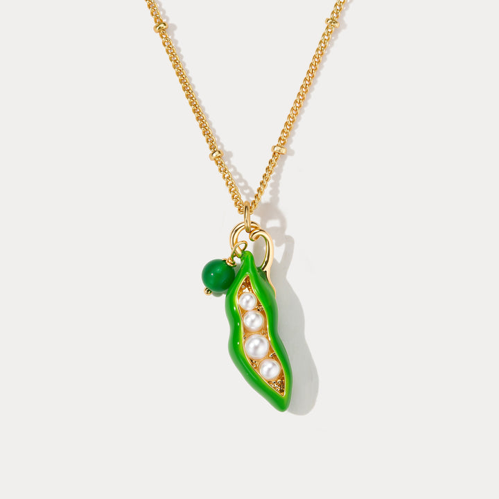 Pea Pod Necklace