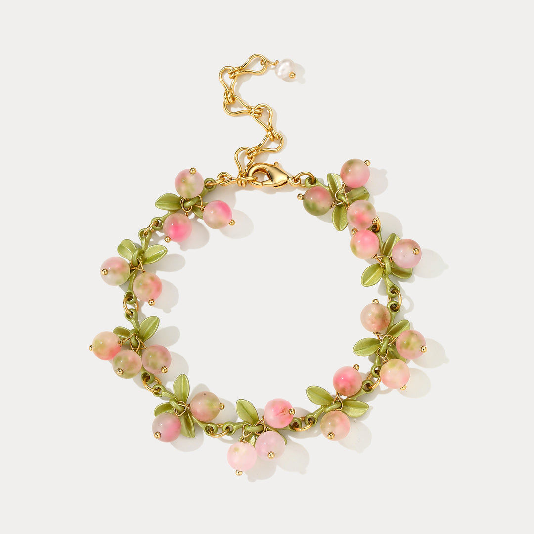 Selenichast Pink Berry Bracelet
