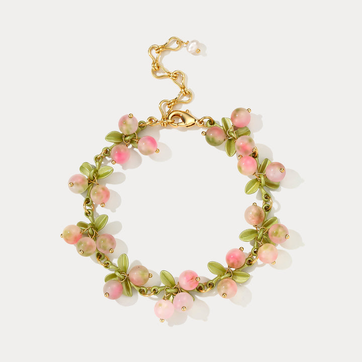 Selenichast Pink Berry Bracelet