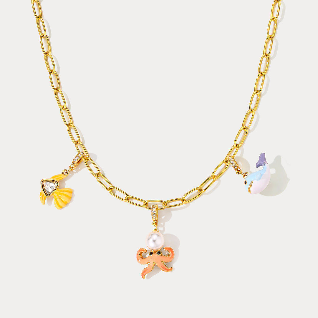 Selenichast Ocean Charm Necklace