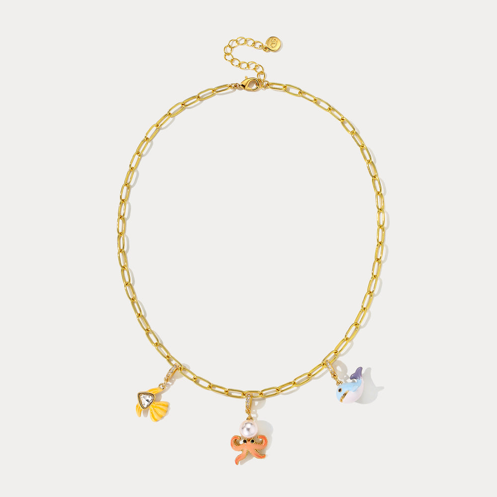 Ocean Charm Necklace Selenichast 