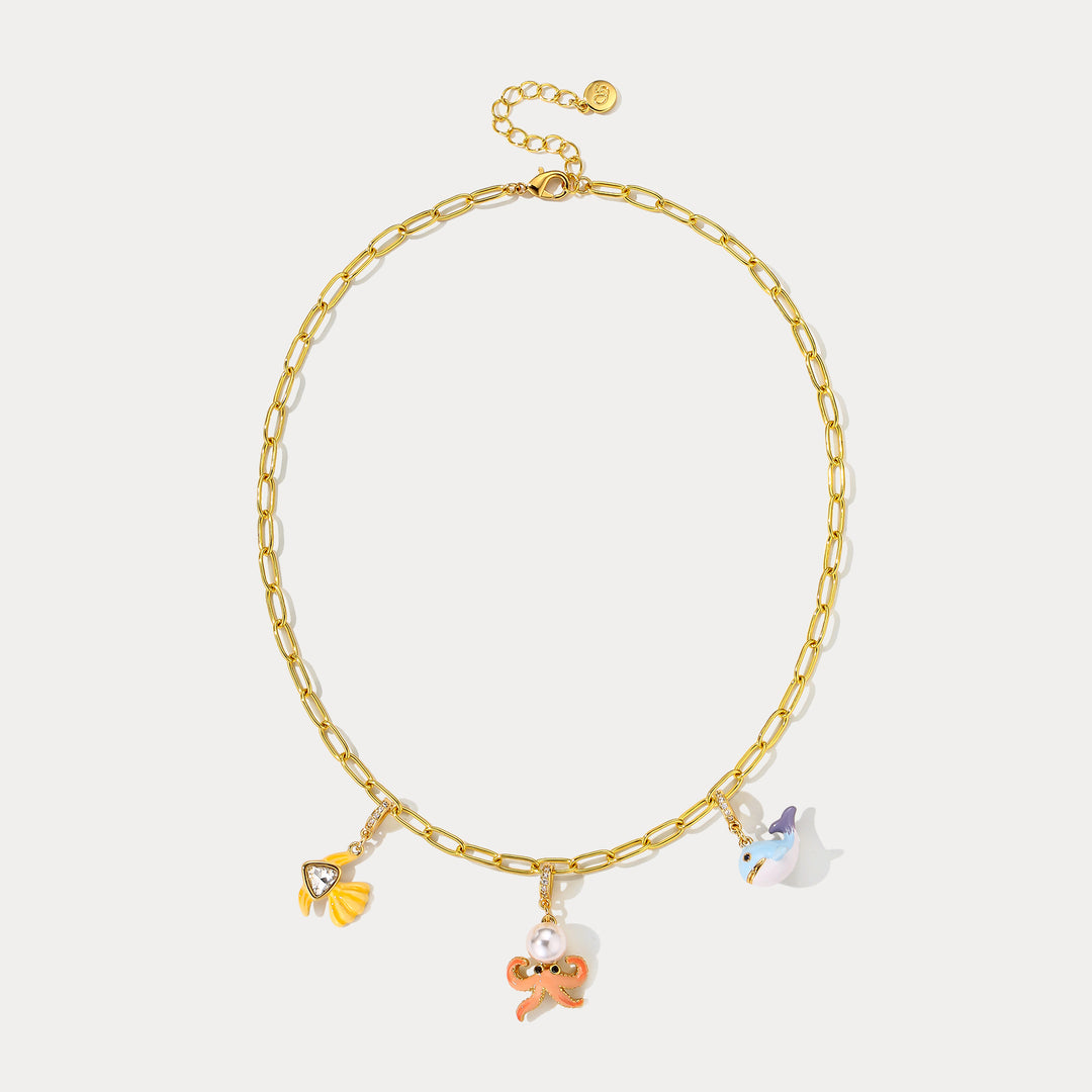 Ocean Charm Necklace Selenichast 