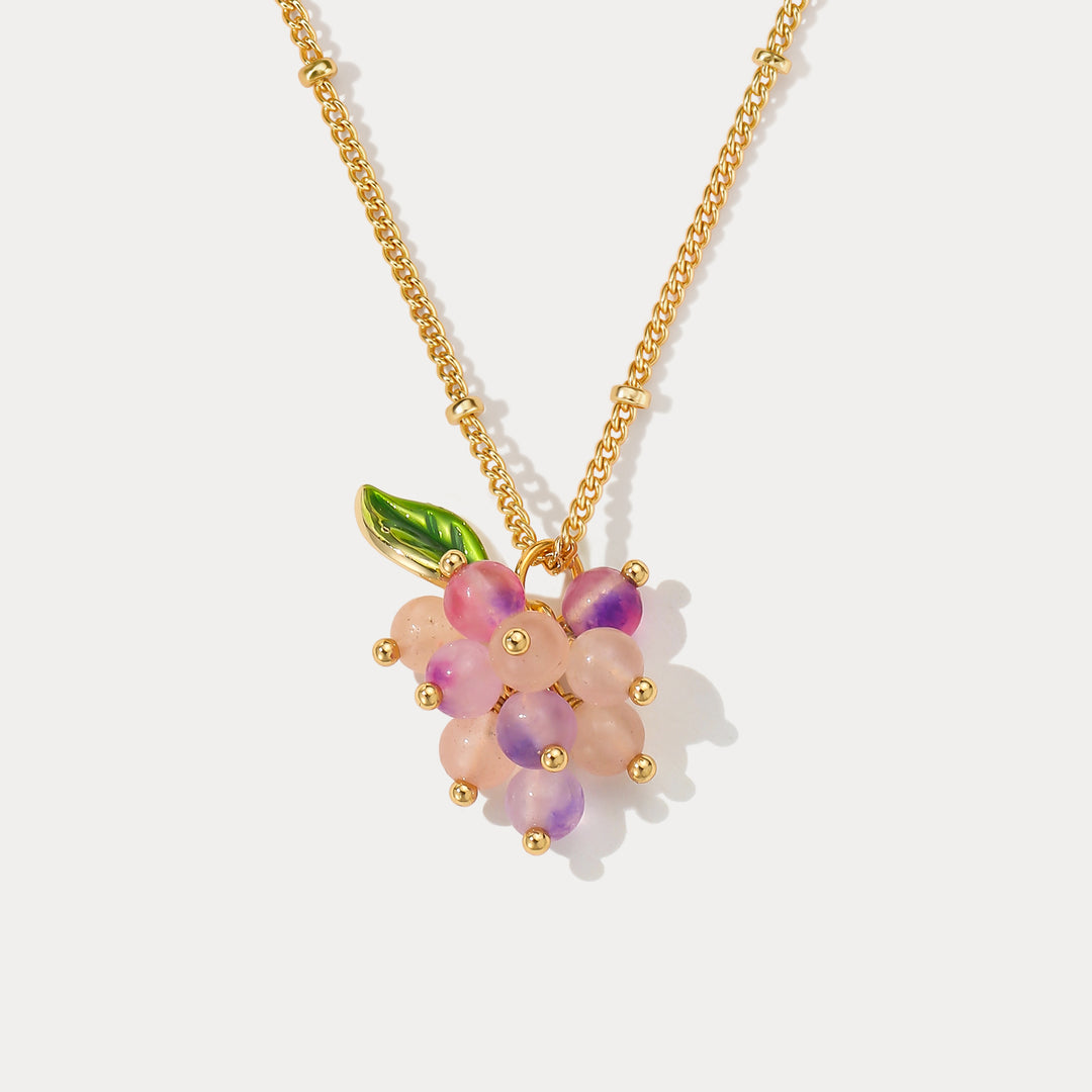 Selenichast Purple Berry Necklace