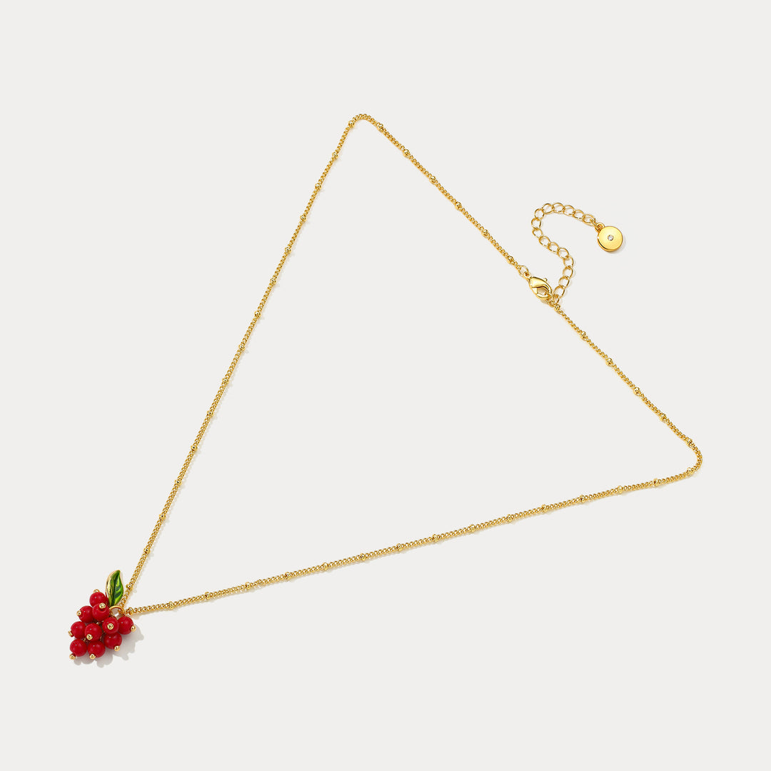 Cranberry Necklace Selenichast 