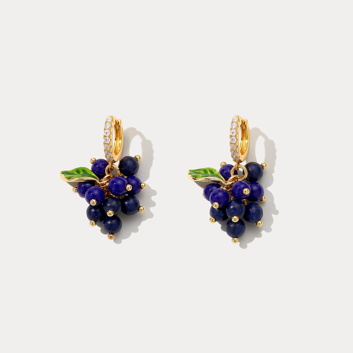 Selenichast Blueberry Huggie Earrings