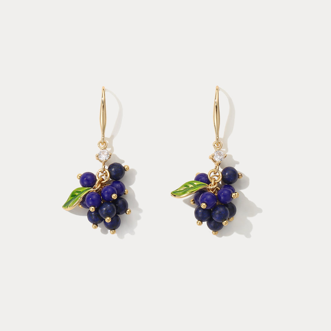 Blueberry Earrings Selenichast